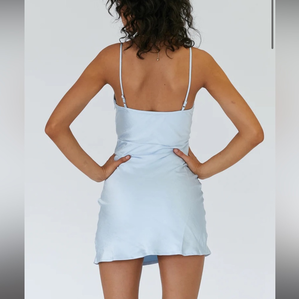 Princess Polly Malitha Mini Dress Blue - Picture 3 of 4